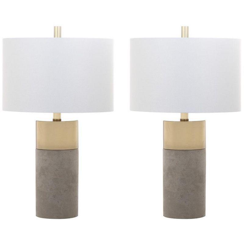 Everly Quinn Mildner Concrete Table Lamp (Set of 2)