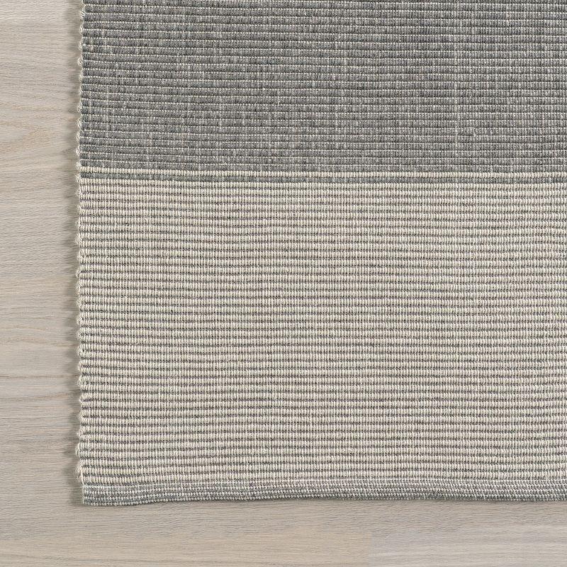 Ebern Designs Hertford Checked Cotton Area Rug