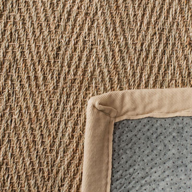 Deschamps Natural Fiber Seagrass Solid Color Rug