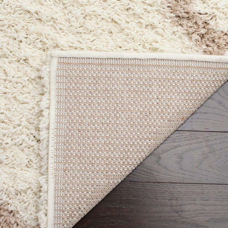 Dallas Shag SGD257 Power Loomed Indoor Area Rug - Ivory/Beige - 8'x10' - Safavieh.