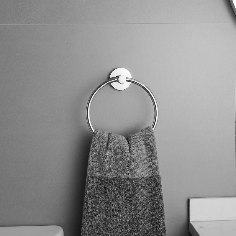 BWE 5-Piece Bath Hardware with Towel Bar Towel Hook Toilet Paper Holder and Towel Ring Set