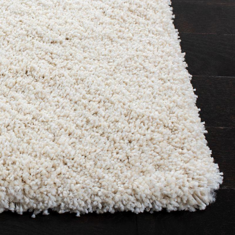 Milan Shag SG180 Power Loomed Indoor Area Rug - Ivory - 7'x7' - Safavieh
