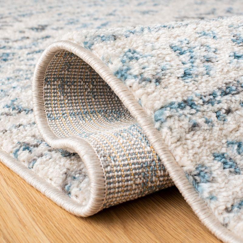 Tulum TUL272 Power Loomed Runner Rug - Ivory/Turquoise - 2'x8' - Safavieh.