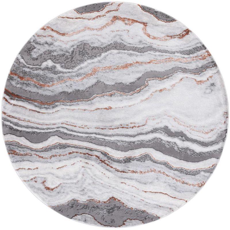 Wade Logan® Swindle Abstract Gray/Blue Area Rug