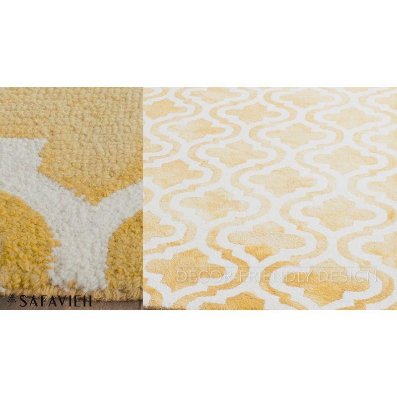 Handmade Ivory Wool Tufted Reversible Area Rug 3' x 5'