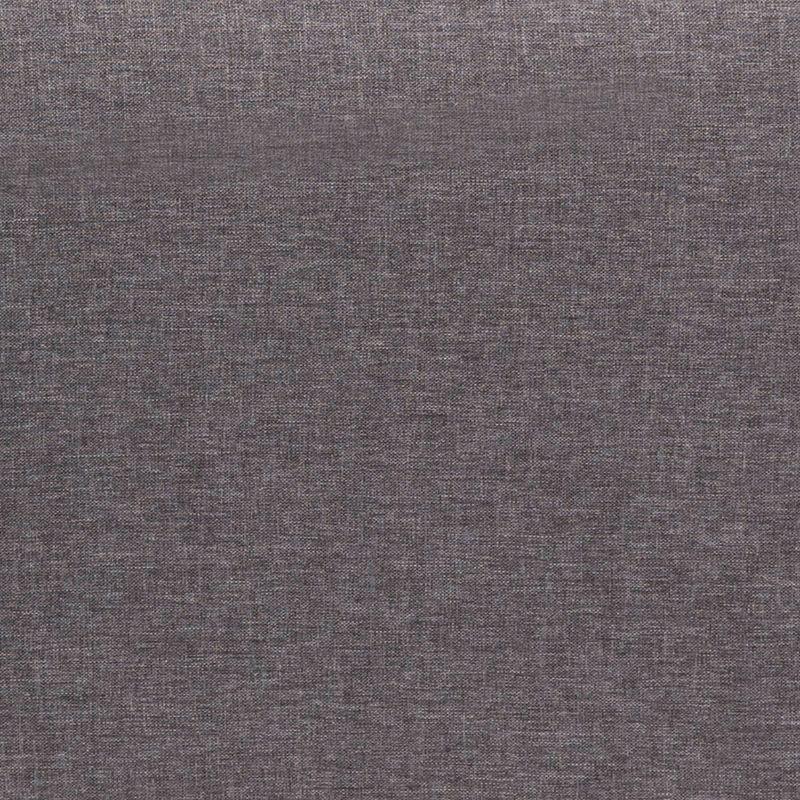 Flash Furniture Evie Mid-Century Modern Loveseat Sofa with Faux Linen Fabric Upholstery & Solid Wood Legs in Stone Gray