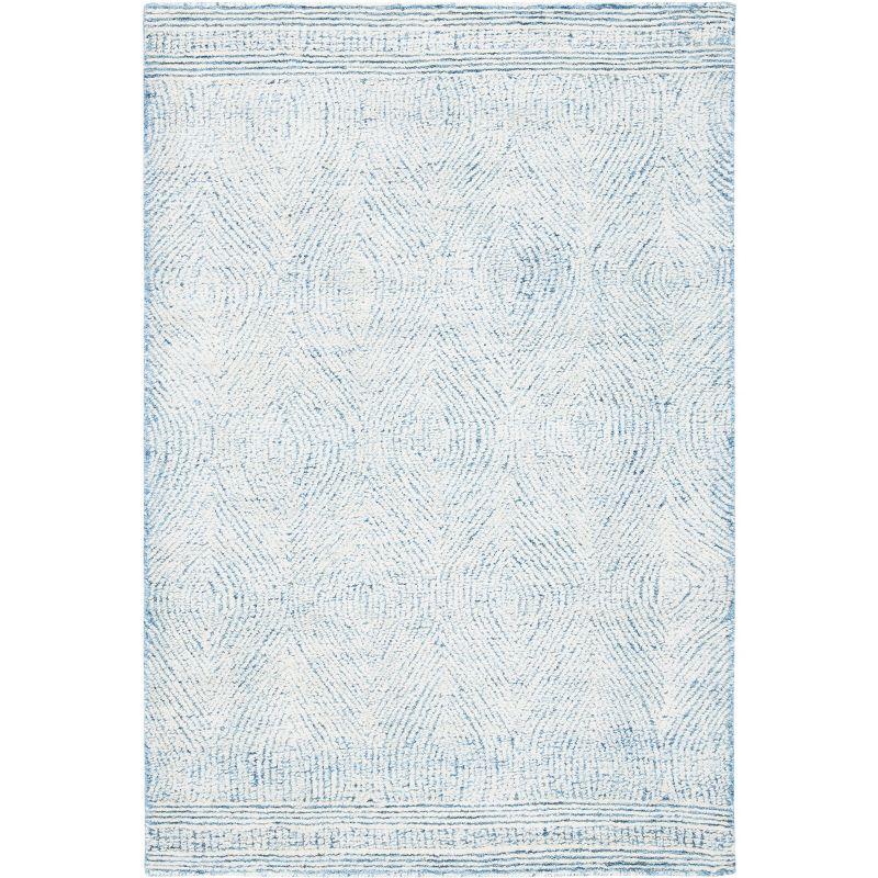 Abstract ABT340 Handmade Indoor Accent Rug - Ivory/Blue - 2'x3' - Safavieh