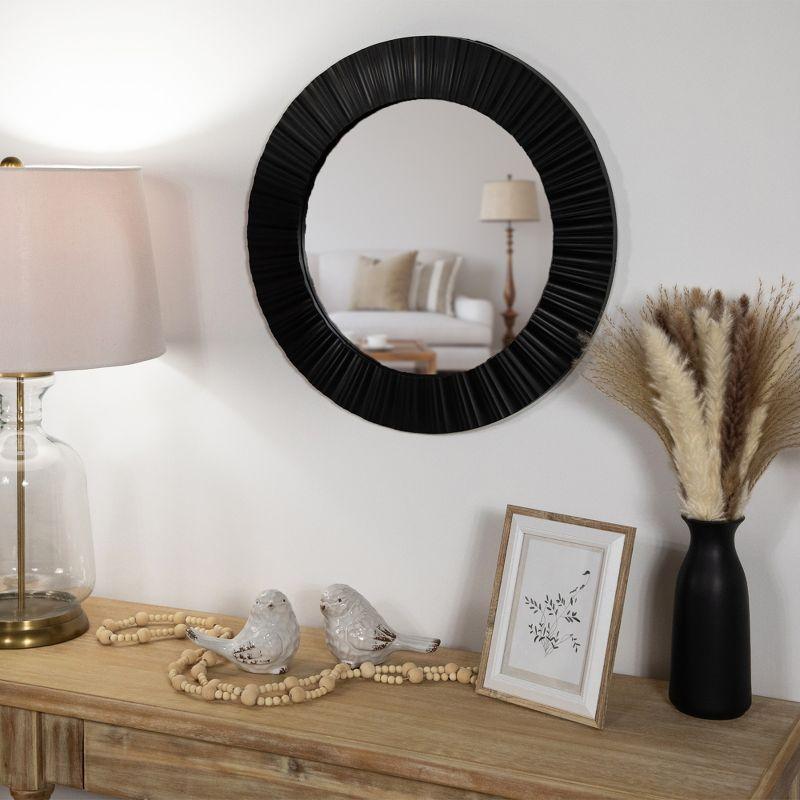 Northlight Seasonal Elegant 20" Contemporary Fluted Round Mirror Wall Decor
