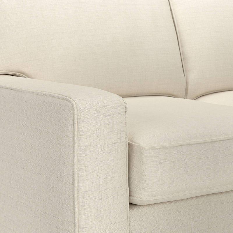 Serta Palisades 73" Track Arm Sofa, Easy Care Fabric, Soft Pillow Back, Pocket Coil Seat Cushions