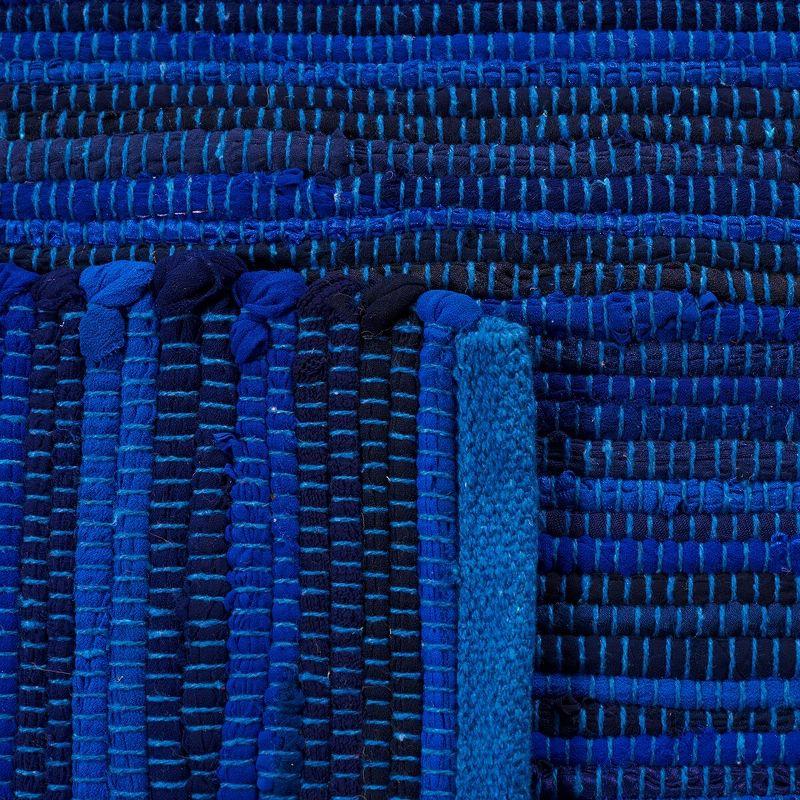 Rag Rug RAR130 Hand Woven Indoor Runner Rug - Blue/Multi - 2'3"x12' - Safavieh.