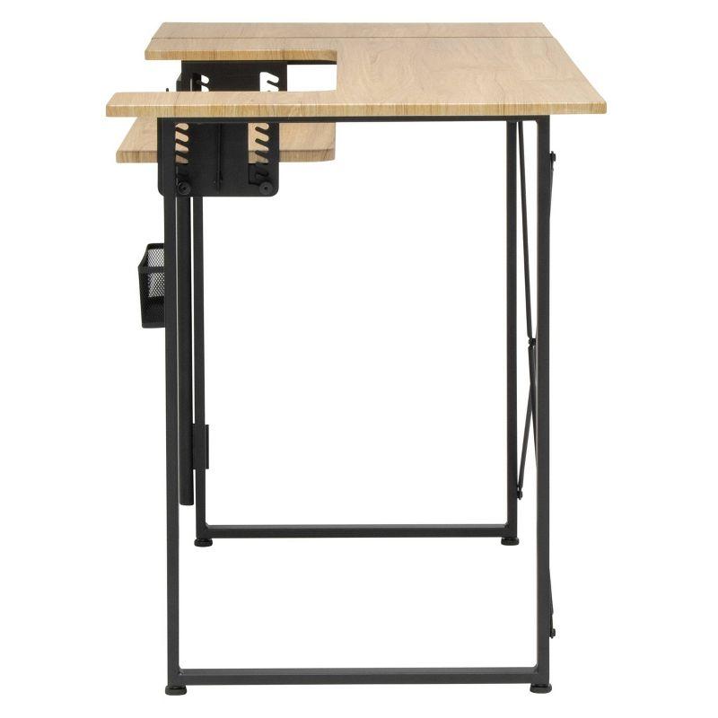 Pivot Sewing Machine Table with Swingout Storage Panel - studio designs