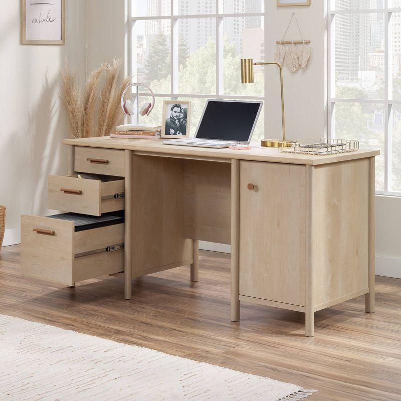 Whitaker Point Computer Desk with Storage Natural Maple - Sauder