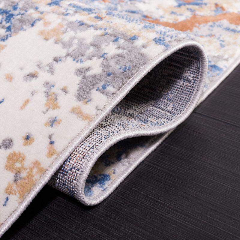 Eternal ETL230 Power Loomed Indoor Area Rug - Grey/Blue Gold - 5'3"x7'6" - Safavieh