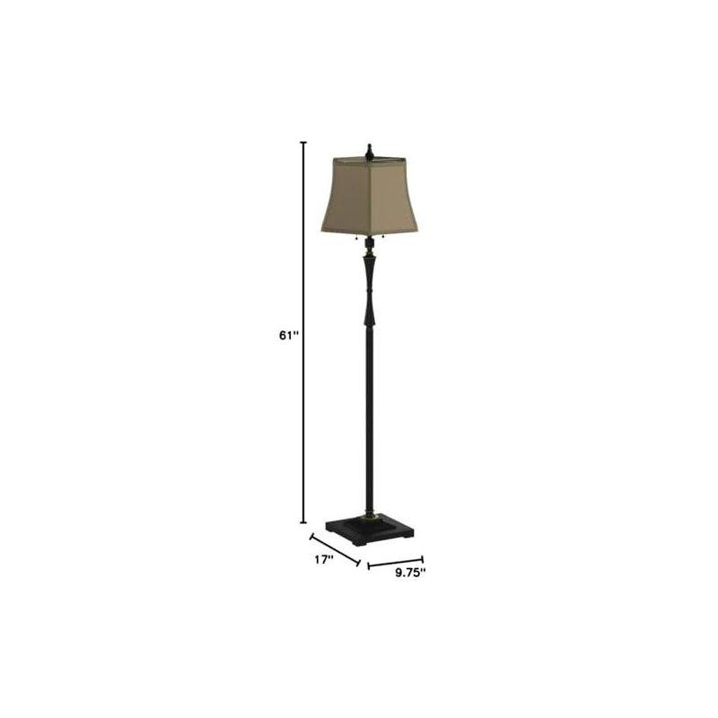 Cal Lighting 60W X 2 Madison Club Floor Lamp - Oil Rubbed Bronze