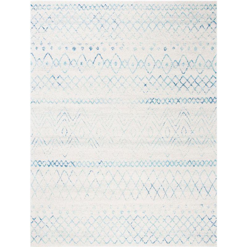 Madison 700 MAD798 Power Loomed Indoor Area Rug - Ivory/Aqua - 9'x12' - Safavieh