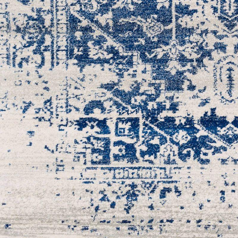 Prisha Rug - White and Blue / 2'7" x 10'3"