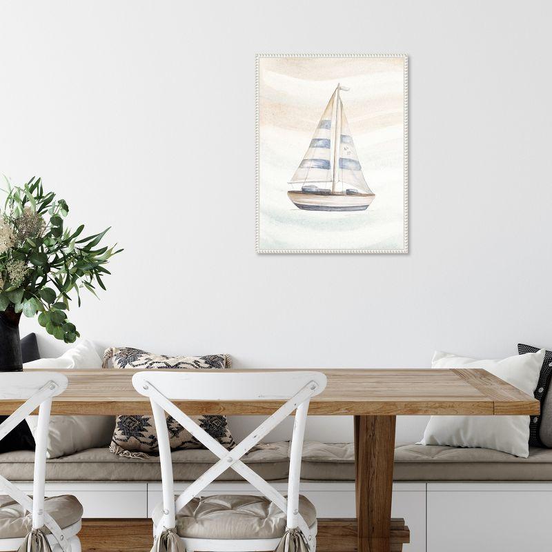 Amanti Art Ocean Oasis Little Sail I by Patricia Pinto Framed Canvas Wall Art