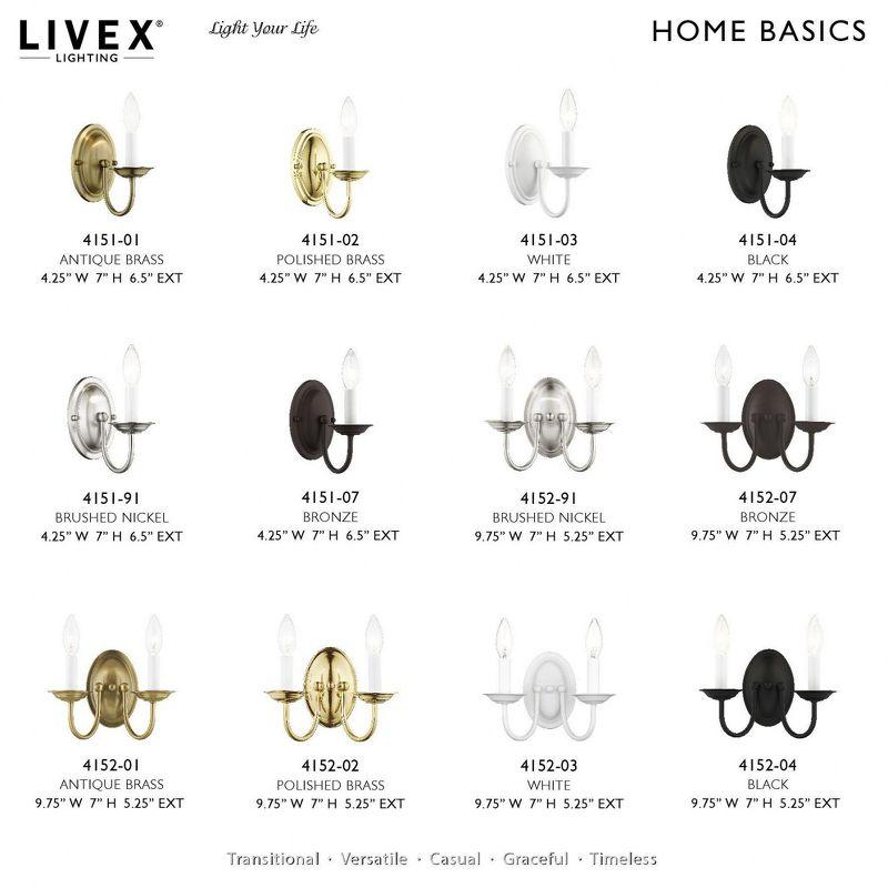 Livex Lighting Home Basics 1 - Light Wall Light in  White