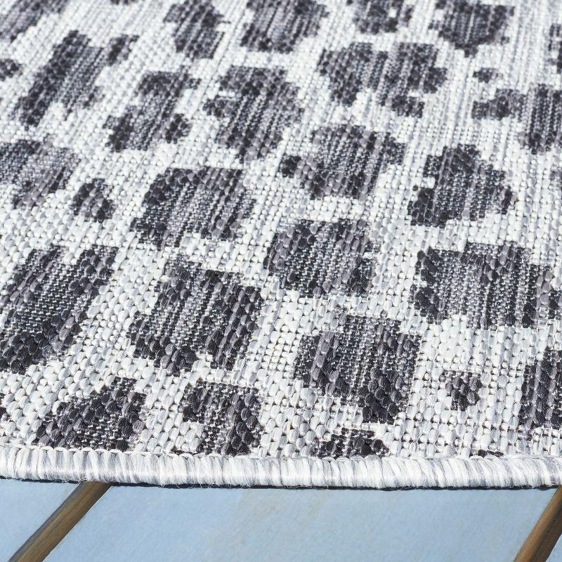 Courtyard CY8505 Power Loomed Indoor/Outdoor Area Rug - Grey/Black - 8'9"x11'9" - Safavieh.