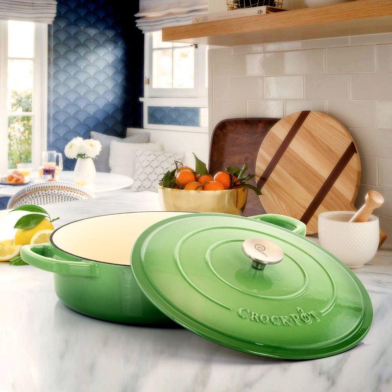 Crock-pot Crock-Pot Artisan 5 qt. Non-Stick Cast Iron Round Braiser with Lid