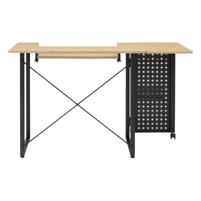 Pivot Sewing Machine Table with Swingout Storage Panel - studio designs