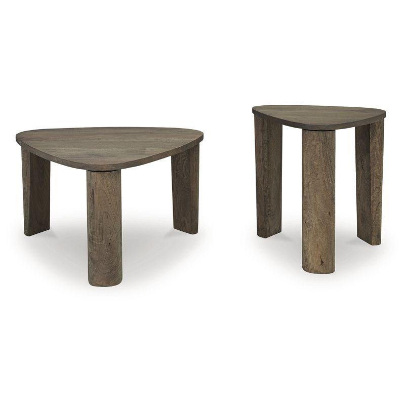 Signature Design by Ashley Reidport Accent Coffee Table (Set of 2), Grayish Brown