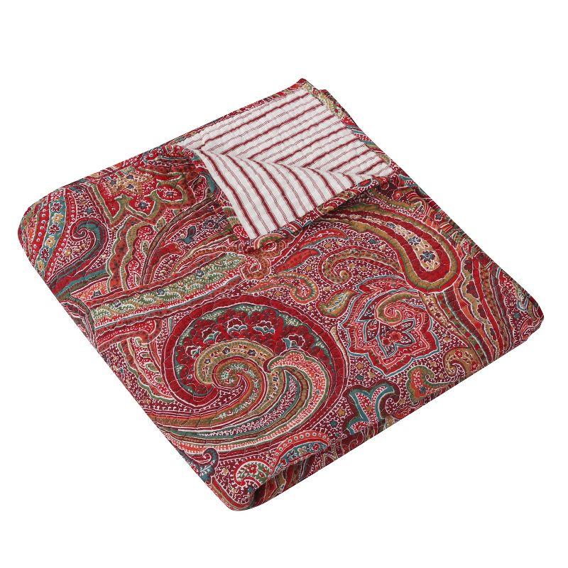 Spruce Red Quilted Throw - Levtex Home