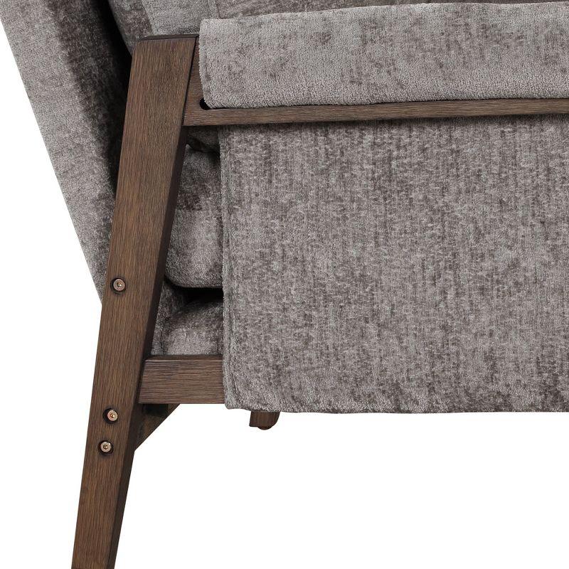 Roundhill Furniture Kelly Mid-Century Modern Velvet Accent Armchair