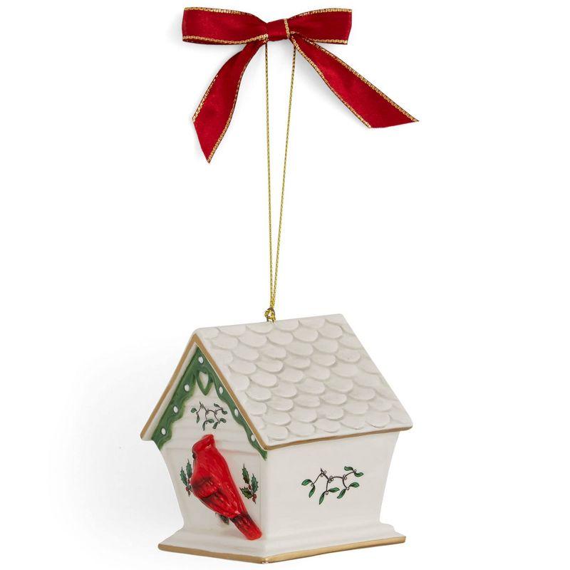 Spode Spode Christmas Tree Birdhouse Ornament 3.5"