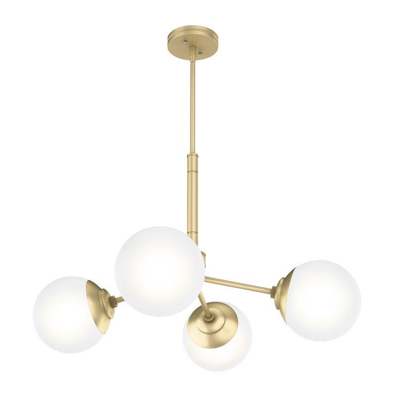 Hepburn 30" Modern Brass Sputnik Sphere Chandelier