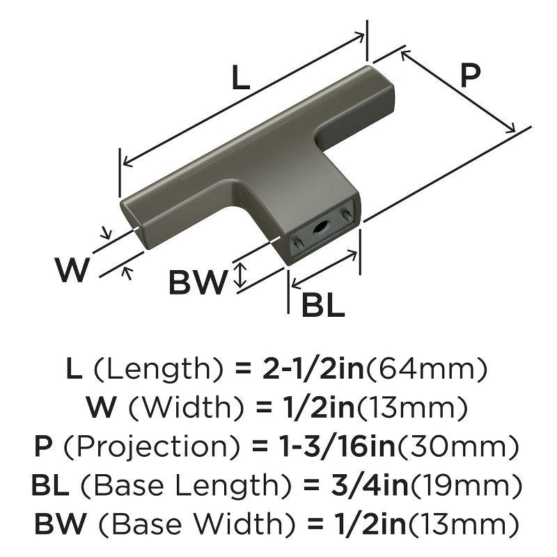 Riva 2 1/2" Length Bar Knob