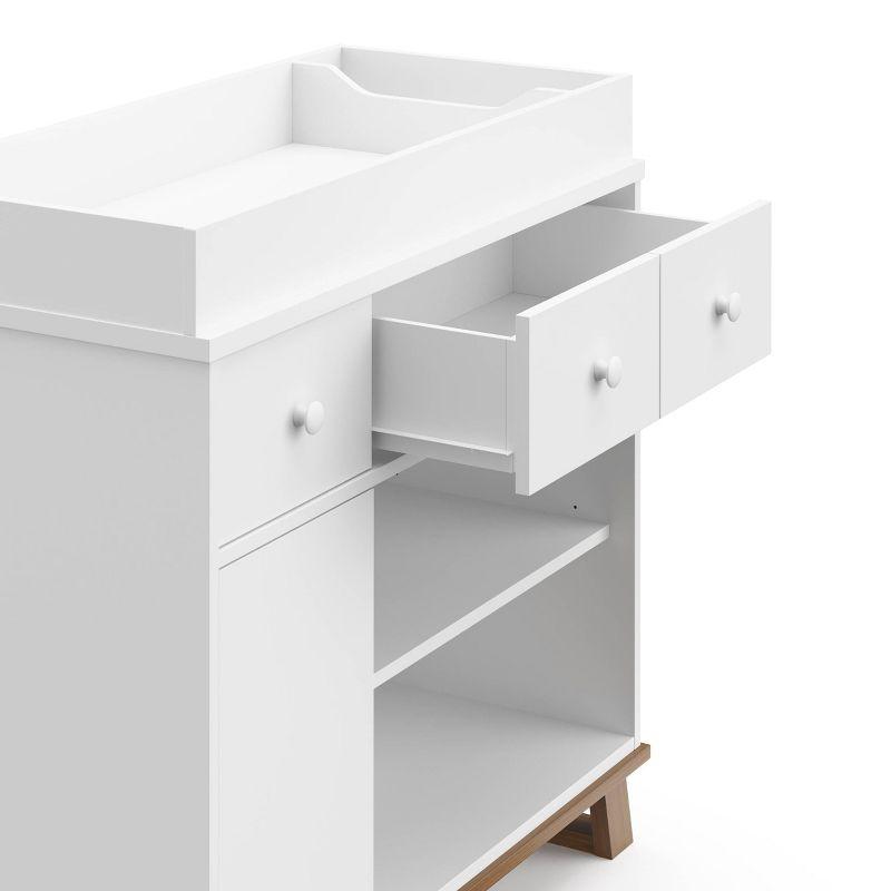 Storkcraft Modern 2-Drawer Dresser with Removable Changing Table Topper