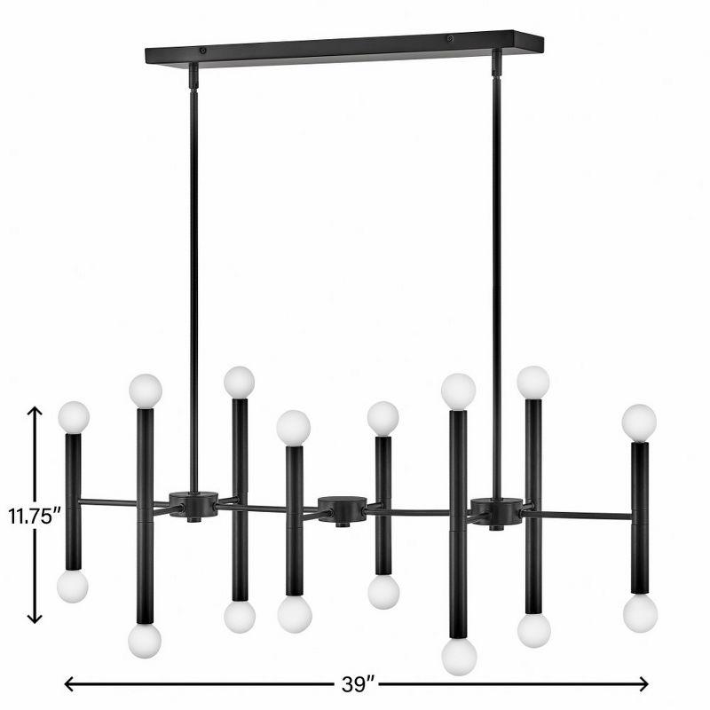 Lark Millie 16 - Light Chandelier in  Black