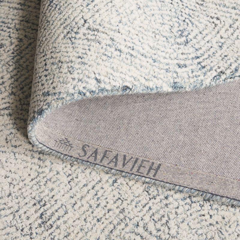 Abstract ABT340 Hand Tufted Indoor Accent Rug - Ivory/Blue - 3'x5' - Safavieh