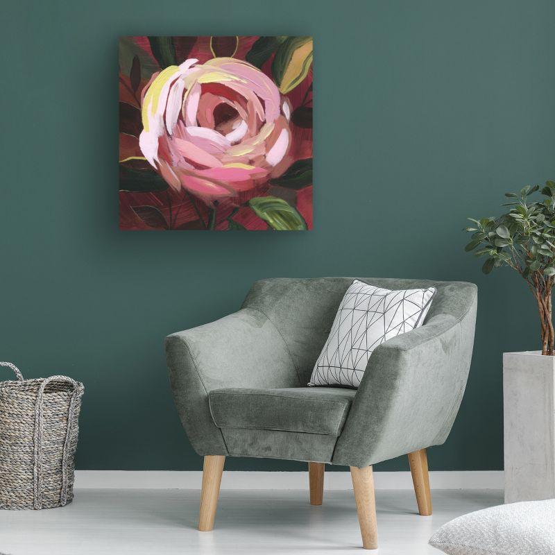 Trademark Fine Art - Grace Popp  Brushy Rose II Canvas Art - 35 x 35