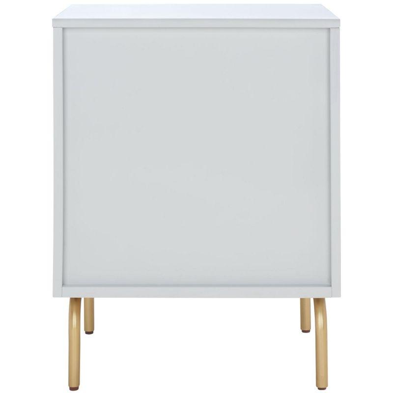 Genevieve 2 Drawer Nightstand - NST5002 - Grey/White Washed - Safavieh