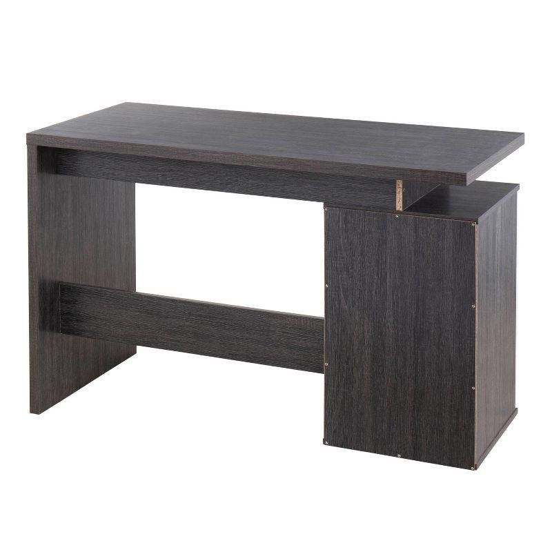 Quinn Contemporary Computer Desk: Expansive Work Surface, 3 Storage Drawers - LumiSource