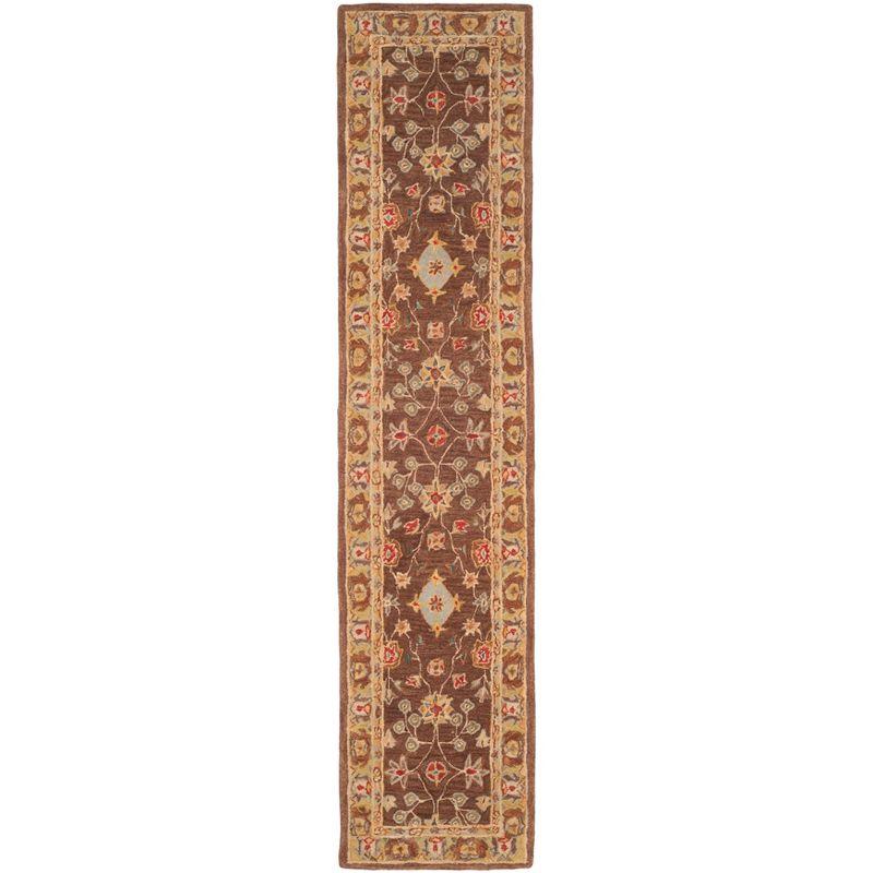 Anatolia Elegance Brown & Gold Hand-Tufted Wool Runner Rug