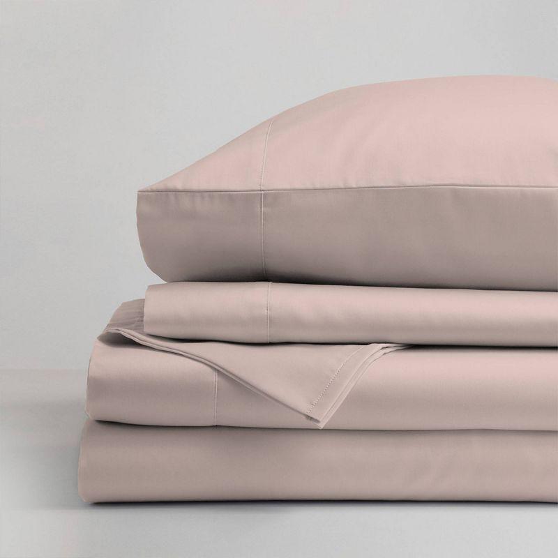 Aireolux Luxury 100% Cotton 600TC Ultra-Soft & Silky Wrinkle-Resistant Sheet Set