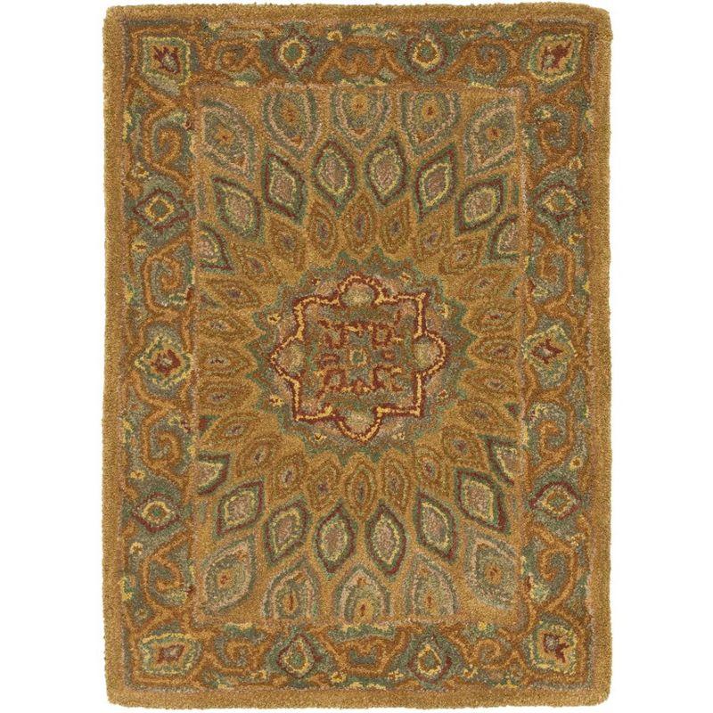 Heritage HG914 Hand Tufted Area Rug - Light Brown/Grey - 3'x5' - Safavieh.