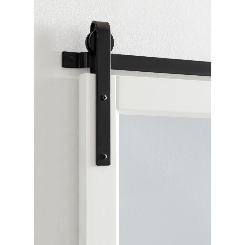 Skylan Modern Farmhouse 38x27 White and Black Wall Mirror