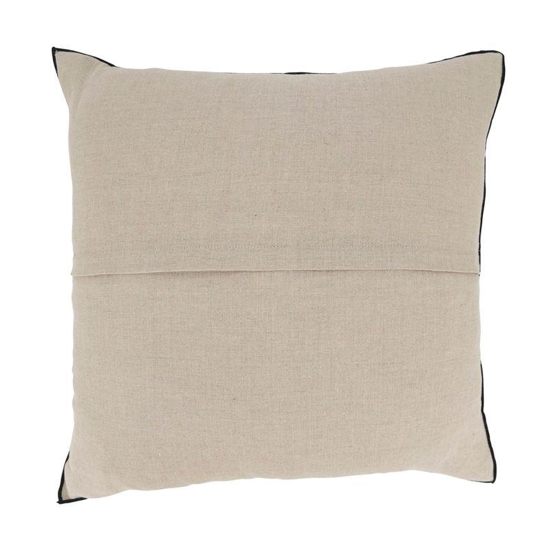 Saro Lifestyle Stonewashed Stitched Edge Throw Pillow Cover