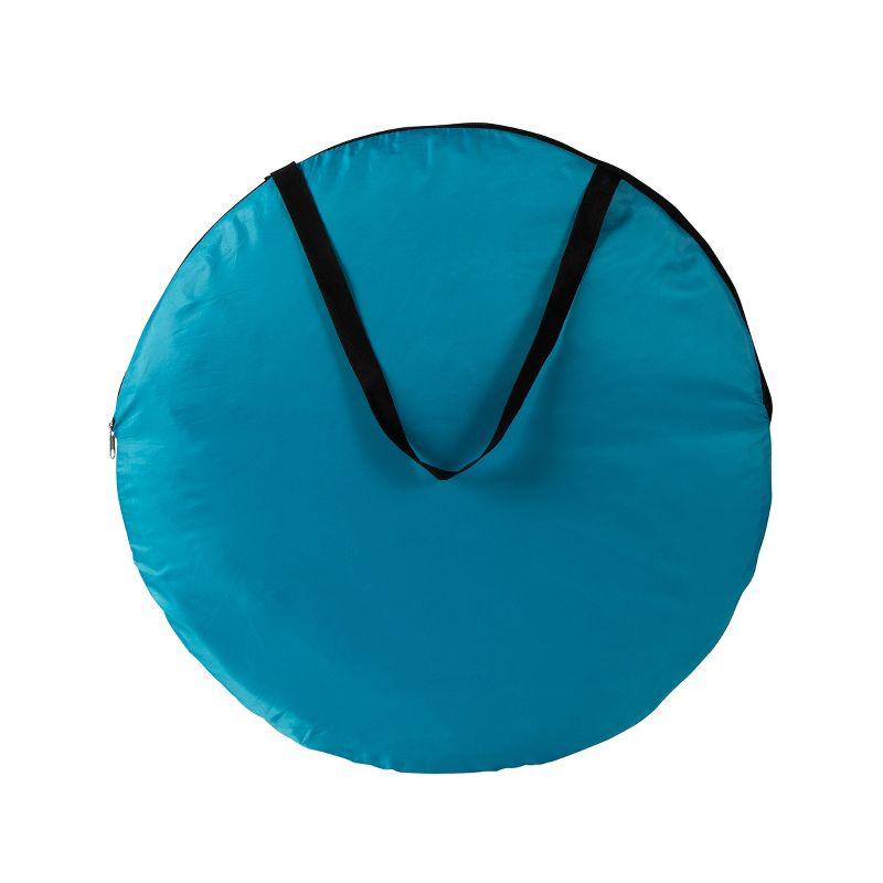 wakeman Wakeman Pop Up Beach Tent - Fits 2 People - Sun Shelter with UV Protection and Ventilation, Blue