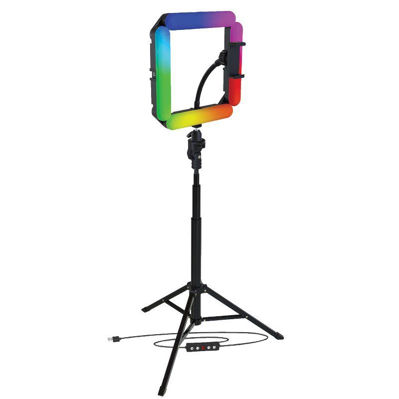 Bower 15.4'' Black RGB Quad Modular Light Kit with Adjustable Tripod