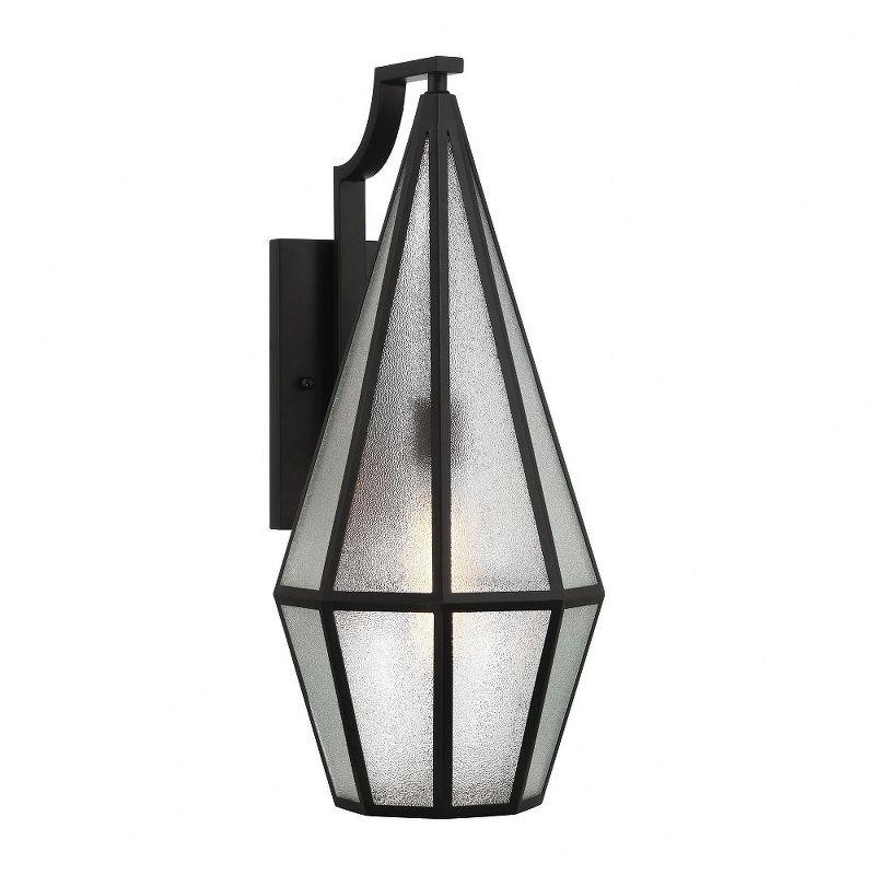 Savoy House Savoy House Peninsula 1-Light Outdoor Wall Lantern in Matte Black