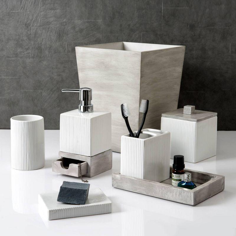 Hotelier Lotion Pump Gray/White - Allure Home Creations