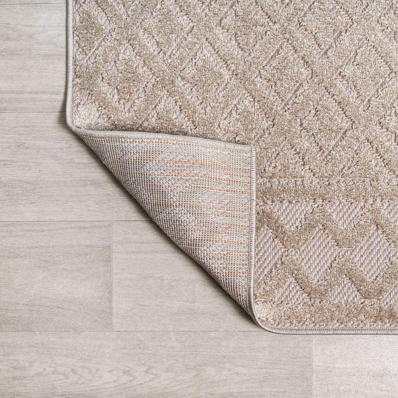 JONATHAN Y Ormond High-Low Modern Trellis Geometric Moroccan Indoor/Outdoor Area Rug