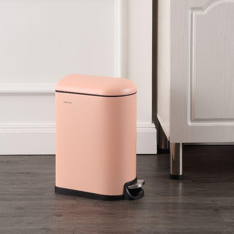 happimess Roland Steel Step On Trash Can