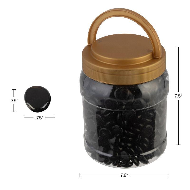 Pure Garden 10lbs Fire Pit Glass Rocks - 3/4-Inch Glass Marbles for Fireplaces, Landscape, Aquariums, or Vases