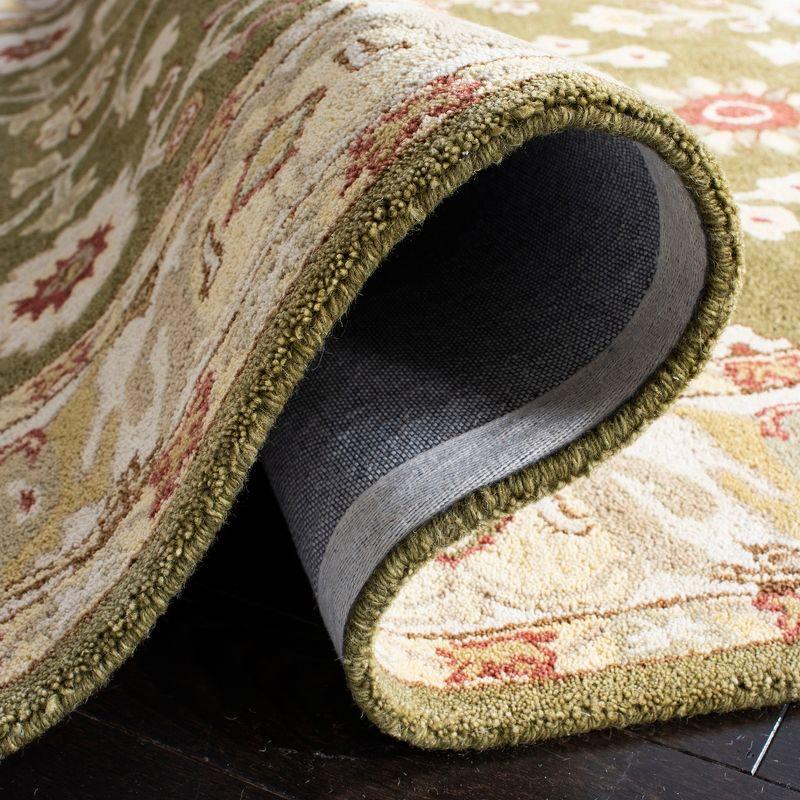 Anatolia AN562 Hand Tufted Indoor Area Rug - Moss/Ivory - 4'x6' - Safavieh